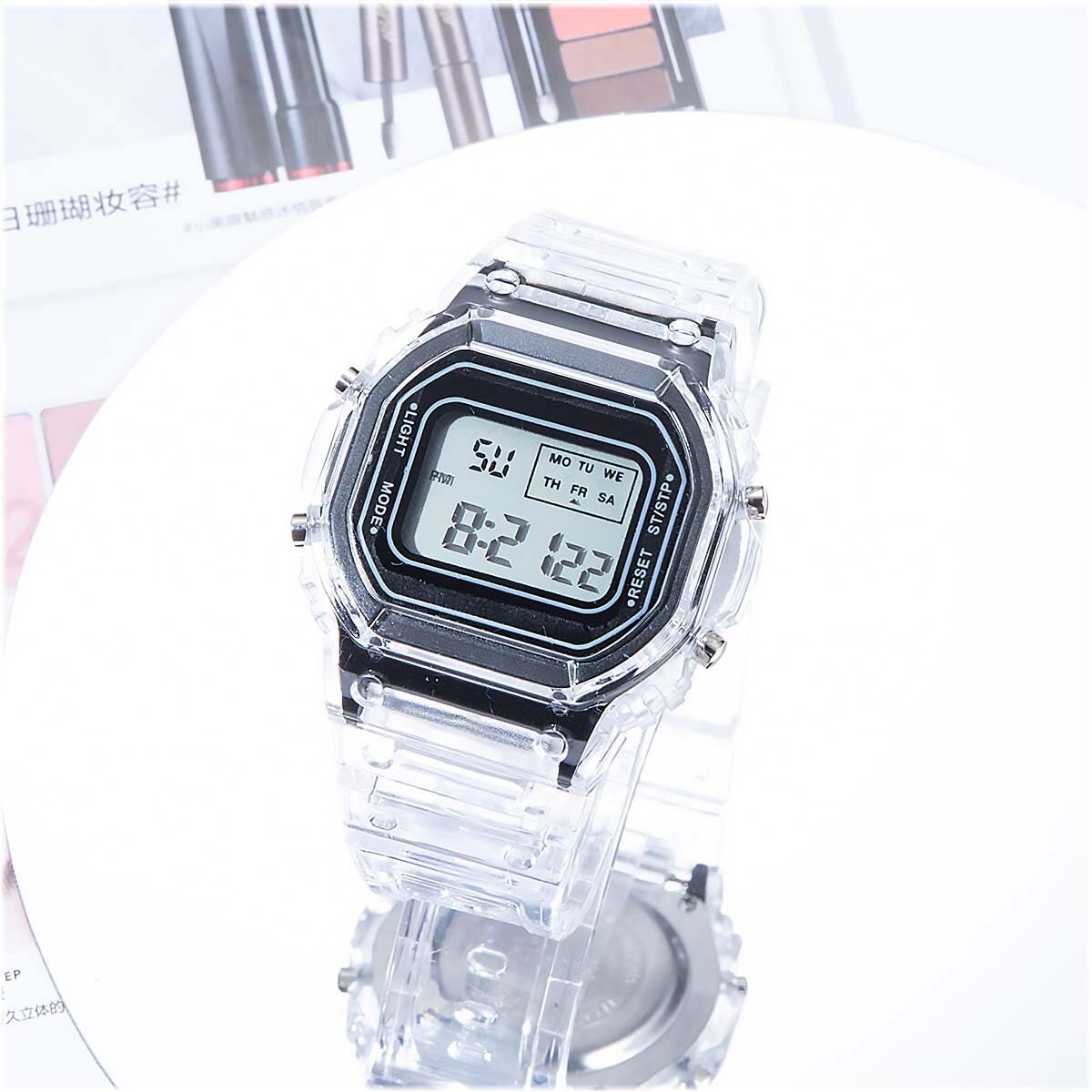 Ins Mannen Vrouwen Horloges Casual Transparante Digitale Sport Horloge Dames Elektronische Horloges Kid 'S Horloge Relogio Digitale: black