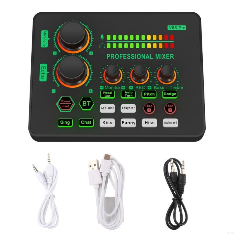 E74d plugs and play lydkort til studieoptagelse med live-lyd med avanceret lydbehandling til alle brugere i ethvert scenarie
