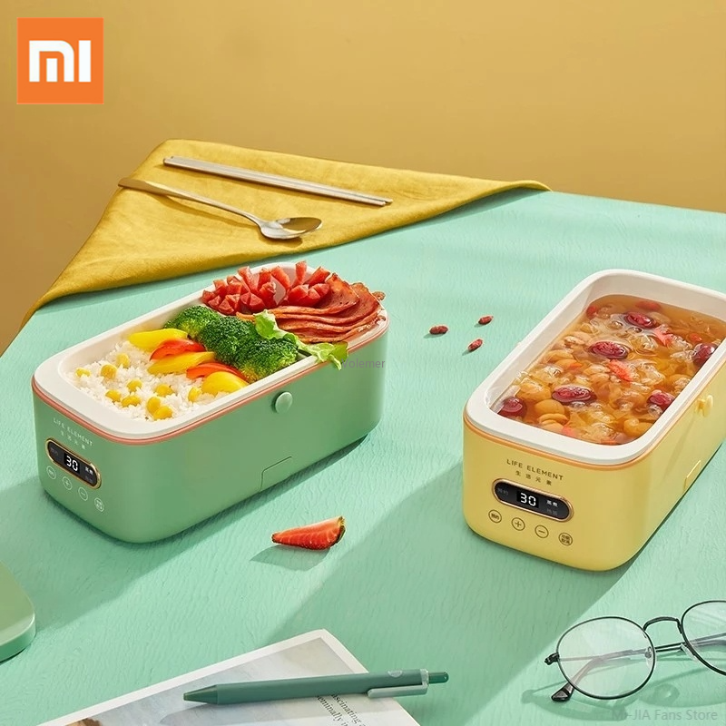 Xiaomi LIFE ELEMENT Portable Electric Lunch Box Food Warmer Heater Smart Reservation with LED Screen Rice Cooker Rice Container