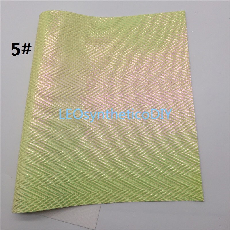 1 Pc 21X29CM Iriserende Faux Leer Stof, Synthetisch Leer Stof Lakens, Pu Leer Voor Maken Bows Leosyntheticodiy T448: 5