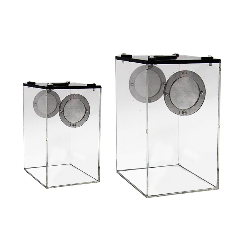 Boîte d'alimentation Reptile acrylique Transparent Panorama insecte nichoir serpent araignée lézard Scorpion boîte d'alimentation