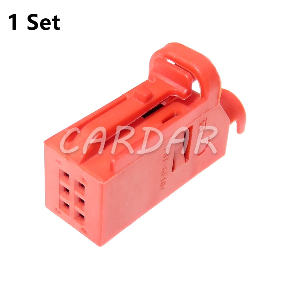 1 Set 6 Pin 0.6 Series 1534121-3 4D0971636B Red Car Tire Pressure Alarm Wiring Harness Unsealed Socket: Default Title