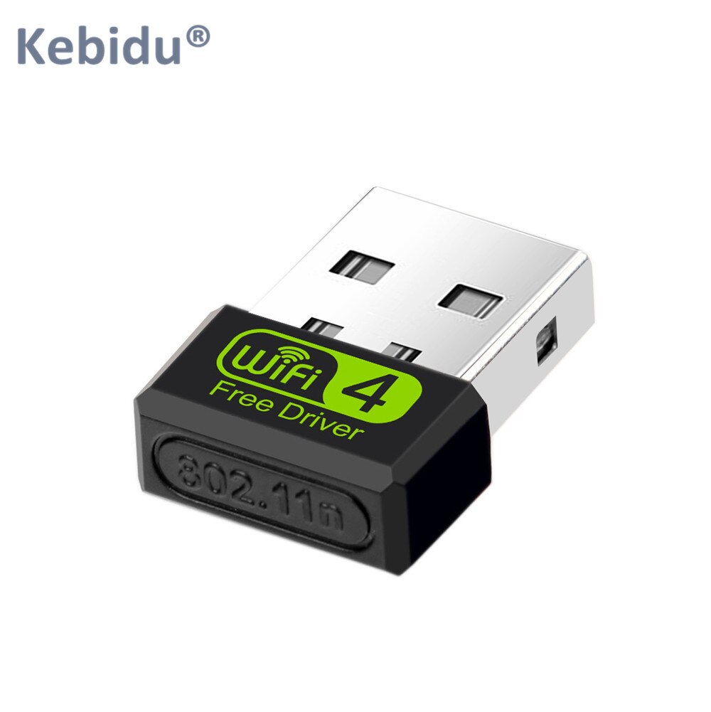 KEBIDU darmowy sterownik karta sieciowa mini UBS bezprzewodowy adapter wifi 150 mb/s odbiornik wifi USB2.0 adapter sieci ethernet dla okna prochowiec PC
