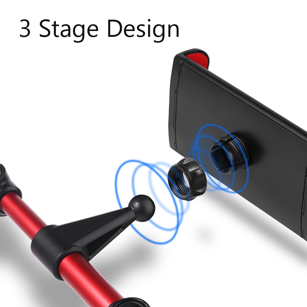Soporte de teléfono para almohada trasera de coche soporte de montaje para reposacabezas trasero de asiento de coche para iPhone X8 iPad Mini Tablet de 4-11 pulgadas