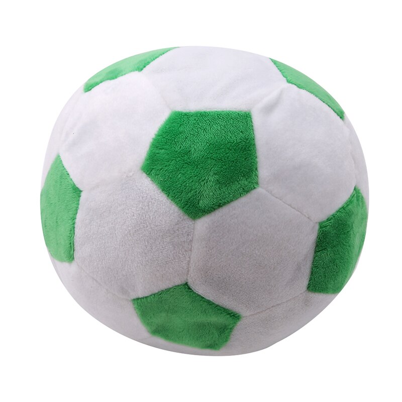 1 stk fodbold formet plys pude fodbold pude fluffy udstoppet plys kaste blødt slidstærkt sportslegetøj 4 farver