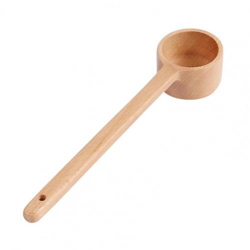 Gewürz Löffel Multifunktionale Lange Griff Holz Haushalt Kaffee Scoop für Küche: groß