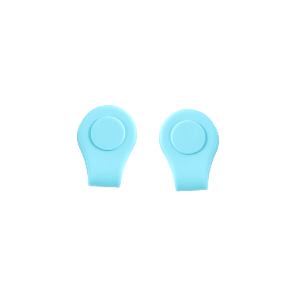 Soporte de silicona para sombrero de Golf, marcador de pelota con fuerte imán, para cinturón de bolsillo, accesorios de para ropa, 2 uds.: Azul
