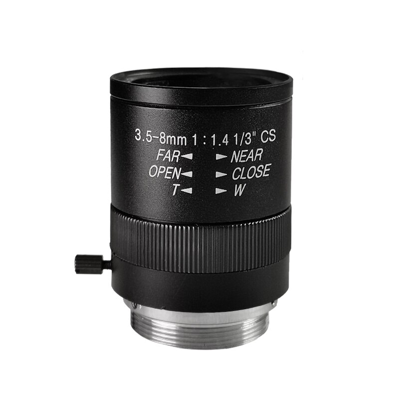 Camera Lens 3.5-8mm focal length Function Manual Iris Lens,security lens F1.4 1/3 inch CS Mount IP Box Camera CCTV Lens