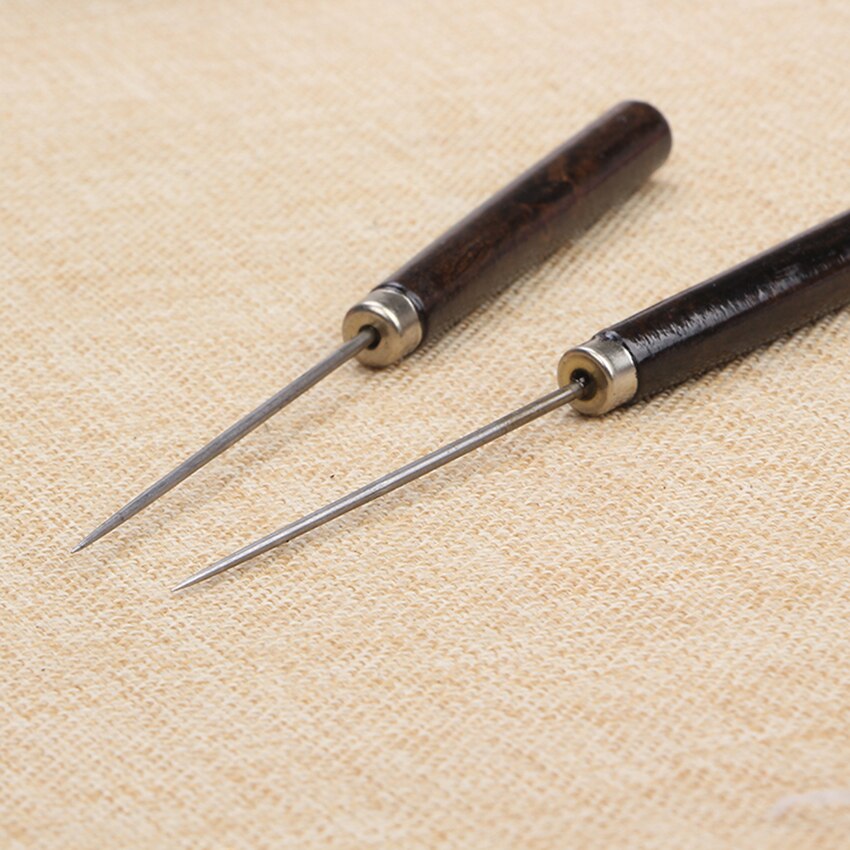 Wooden Handle Steel Awl Hand Stitching Taper DIY C... – Grandado