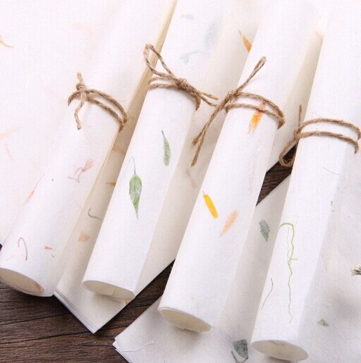 Juego de 10 unidades de papel Kraft multifunción para manualidades, serie de plantas naturales Vintage a la de 280x170mm, ideal como