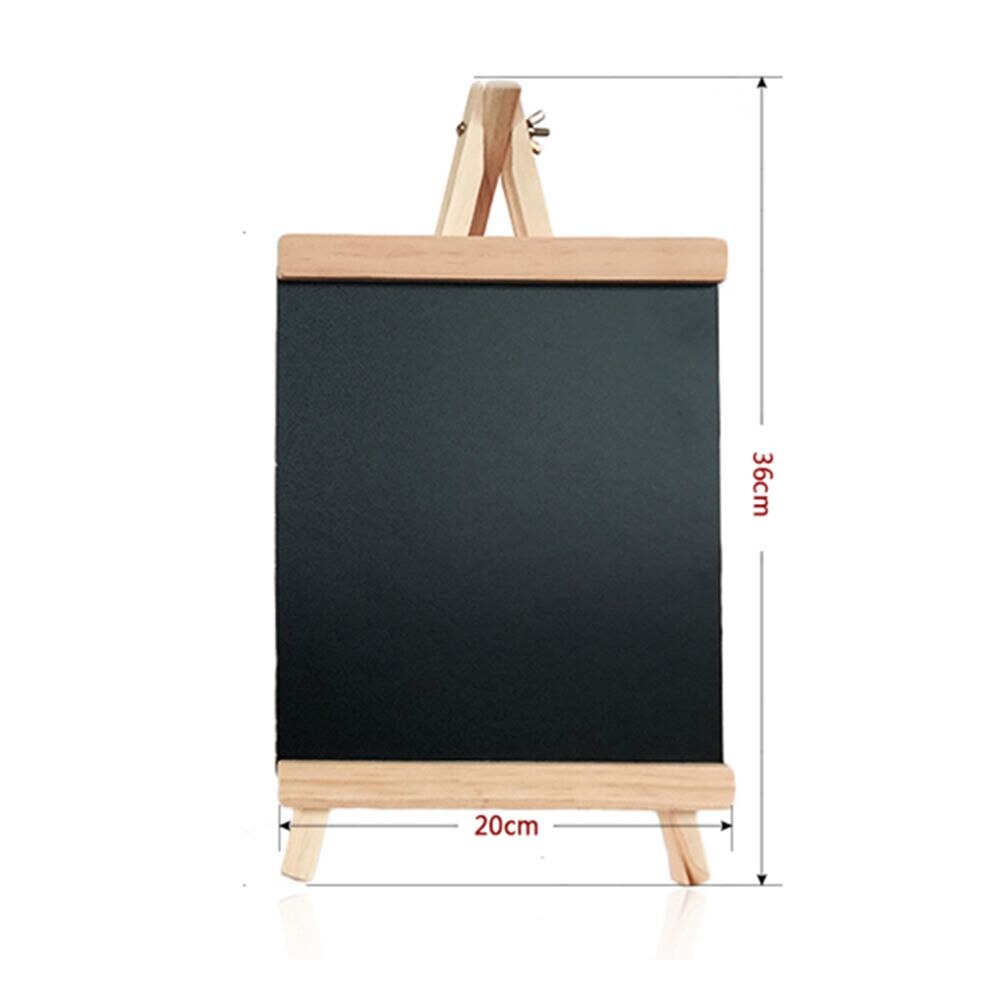 Desktop Message Blackboard Pine Wood Easel Chalkboard Kids Wooden Memo Black Board Collapsible Writing Boards: L