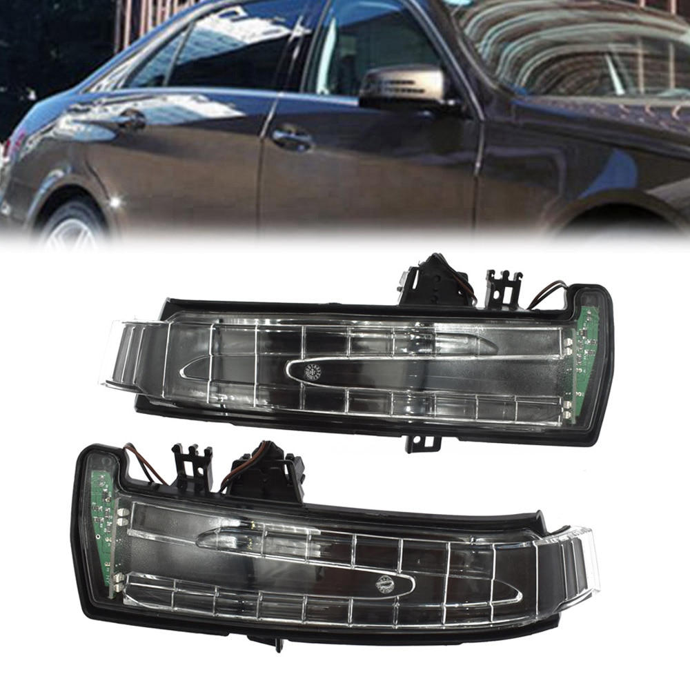 Links/Rechts Auto Achter Viewside Spiegel Lampje Richtingaanwijzer Lens Voor Mercedes W204 W212 W221