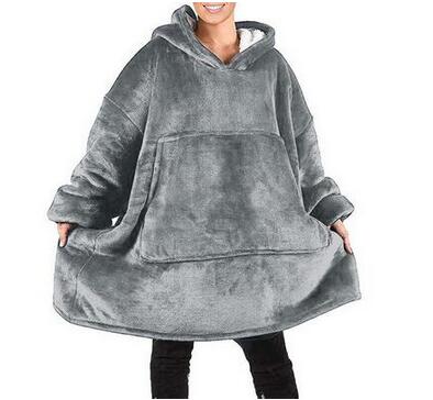 Zachte Deken Winter Warme Dikke Tv Hooded Trui Deken Met Pocket Fleece Giant Deken Hoodies Sweatshirts Vrouwen Kleding