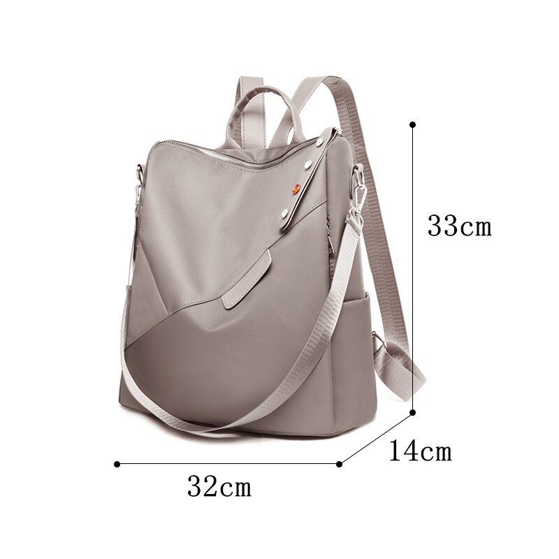 Zaino Oxford classico da donna per ragazze borsa a tracolla impermeabile stile Preppy borsa da scuola Casual da donna di grande capacità