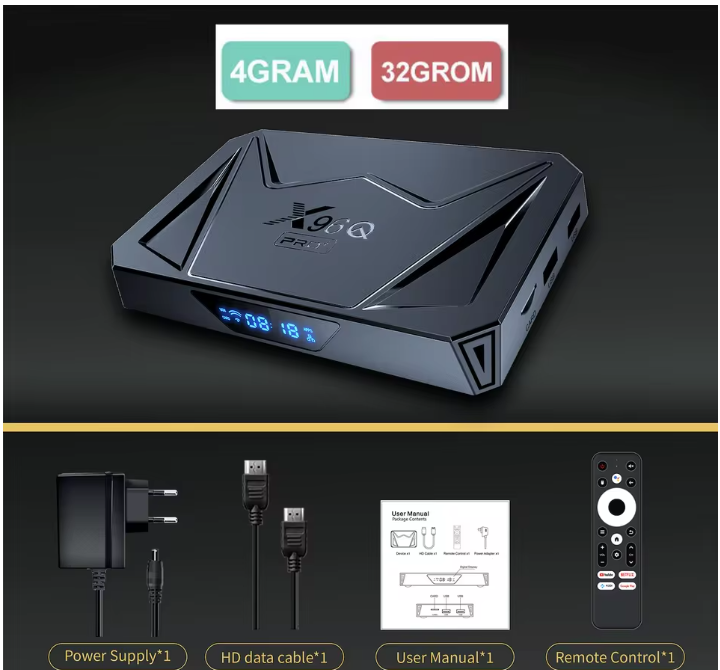 X96Q PRO+ Android 14.0 TV BOX Allwinner H728 Quad Core 2G+16G/4G+32G/64G 1000M LAN Wifi6 X96Q PRO PLUS: pink / AU Plug