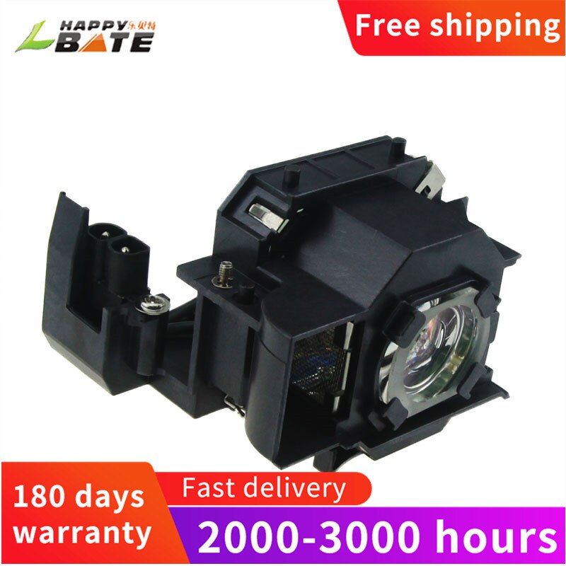 HAPPYBATE EMP-82 EMP-62 EMP63 EMP-X3 EMP-76C projector lamp for ELPLP34 V13H010L34 with housing 180 days warranty