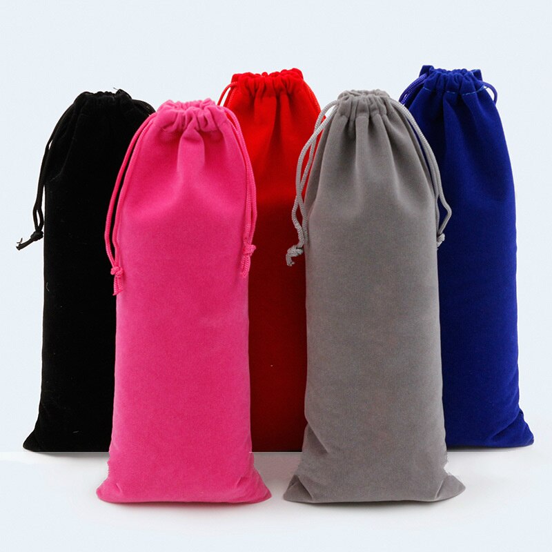 1pc Velvet Power Bank Bag USB Charging Line Data Cable Storage Bag Students Stationery Pouch Vacuum Cup Bottle Bag Random Color