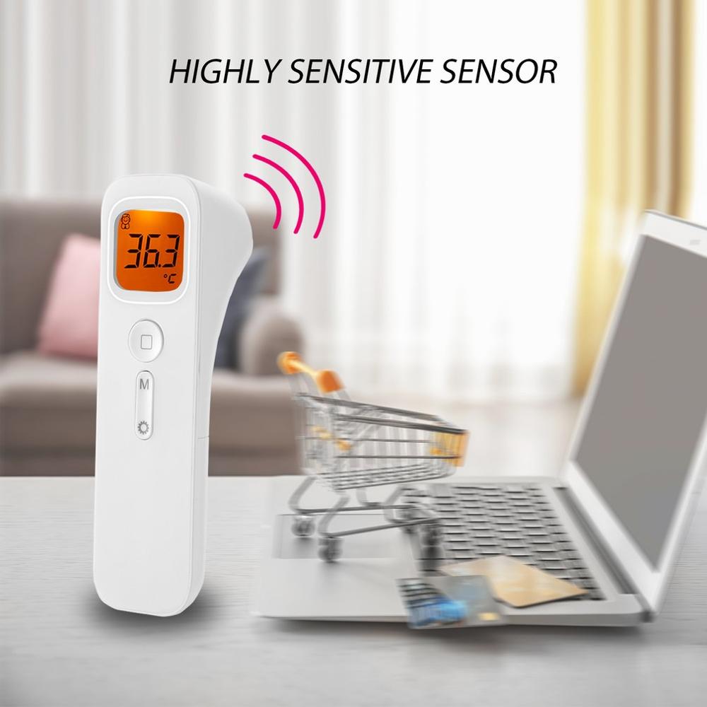 Non-Contact Infrarood Ir Thermometer Backlight Lcd Voor Menselijke Baby Volwassen Voorhoofd Termometro Infrarrojo Digitale Thermometer