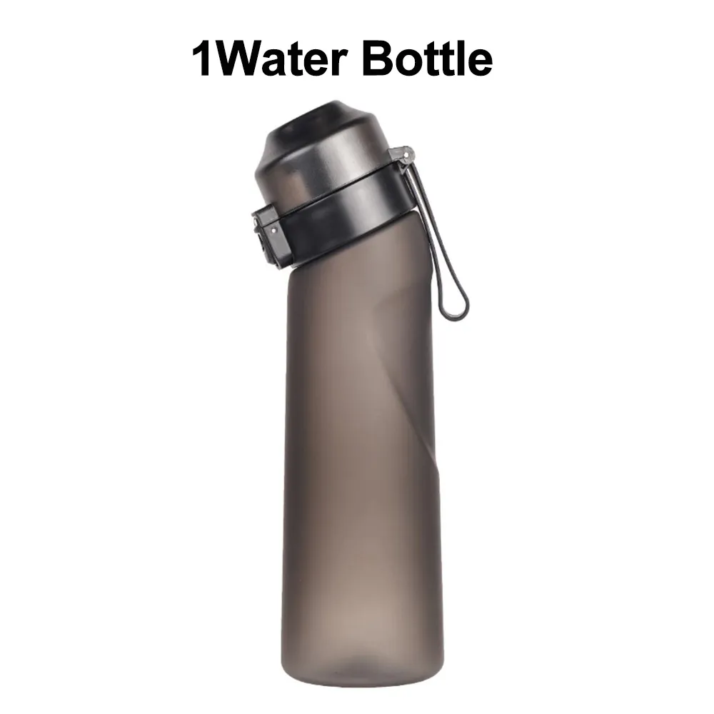 Aromatisierte Wasser flasche 650ml Sport alr hoch Trink flasche 7 Frucht duft kapseln Wasser becher für draussen-Camping Fitness: Pflaume