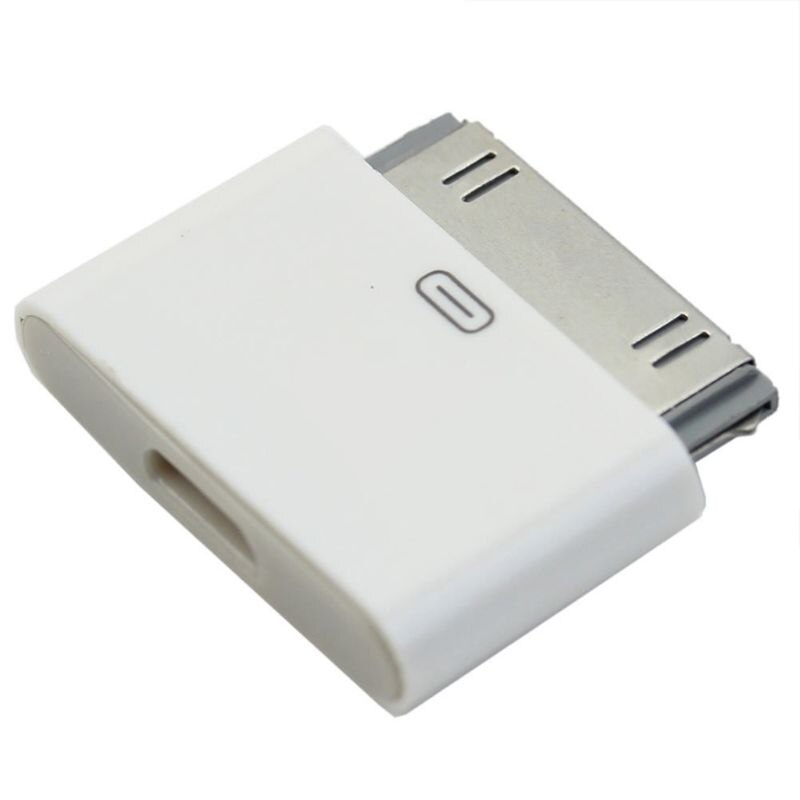 1Pc Voor Iphone 4 4S Micro Usb Female Naar 30 Pin Male Charge Converter Adapter Nieuw: Default Title