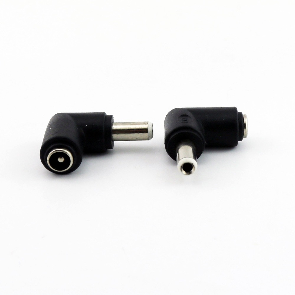 20 stuks DC 5.5x2.1mm Vrouwelijke Jack Naar 5.5mm x 2.5mm Mannelijke Plug 90 Graden Rechts hoek Adapter Connector