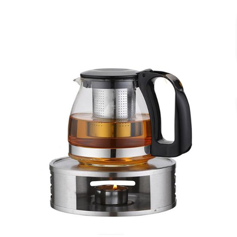 Té de acero inoxidable accesorios de té estufa vela calefacción Base para olla titular/titular de la cena con velas | Luces