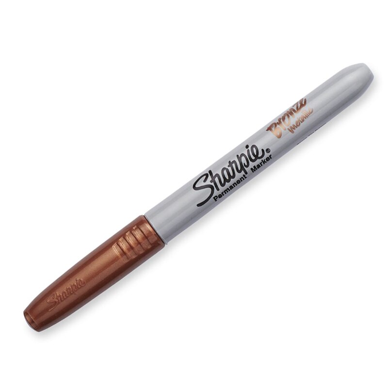 sharpie metallic permanent marker 39100 gold sliver copper maker Sign pen pengreat for dark surfaces fine point 12pcs: Copper 12pcs