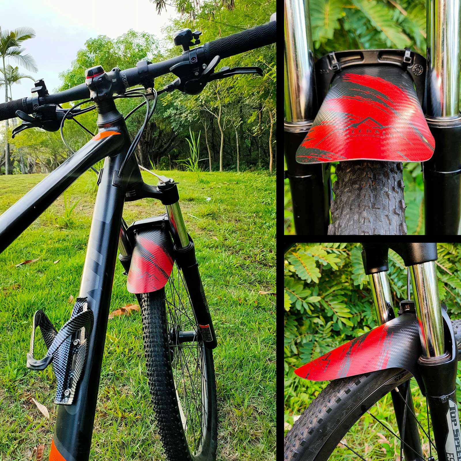 NICEDACK Fahrrad-Schutzblech eine Vielzahl von Mustern optionale Zusammenstellung von Fahrrad-Frontkotflügeln coolem Fahrradzubehör