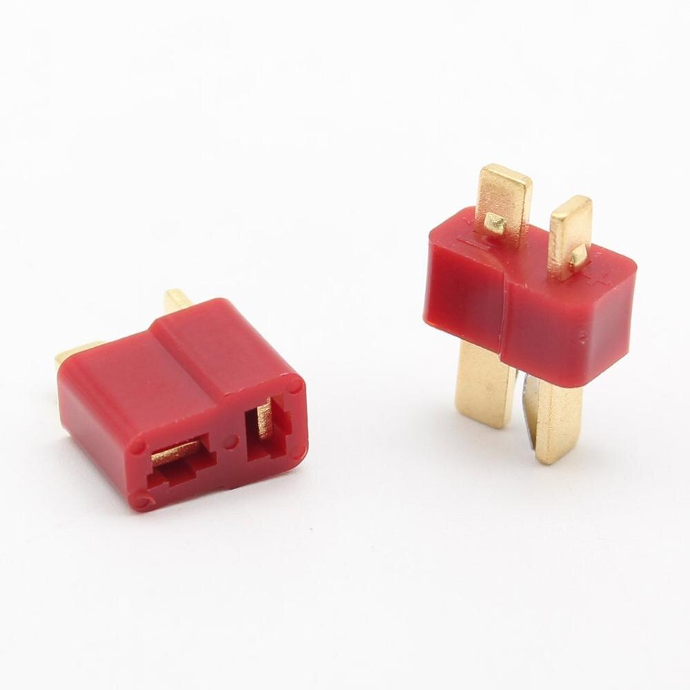 10 par t plugg deans terminal koblingssett for rc lipo batteri helikopter hann/hun terminaler koblinger adapter