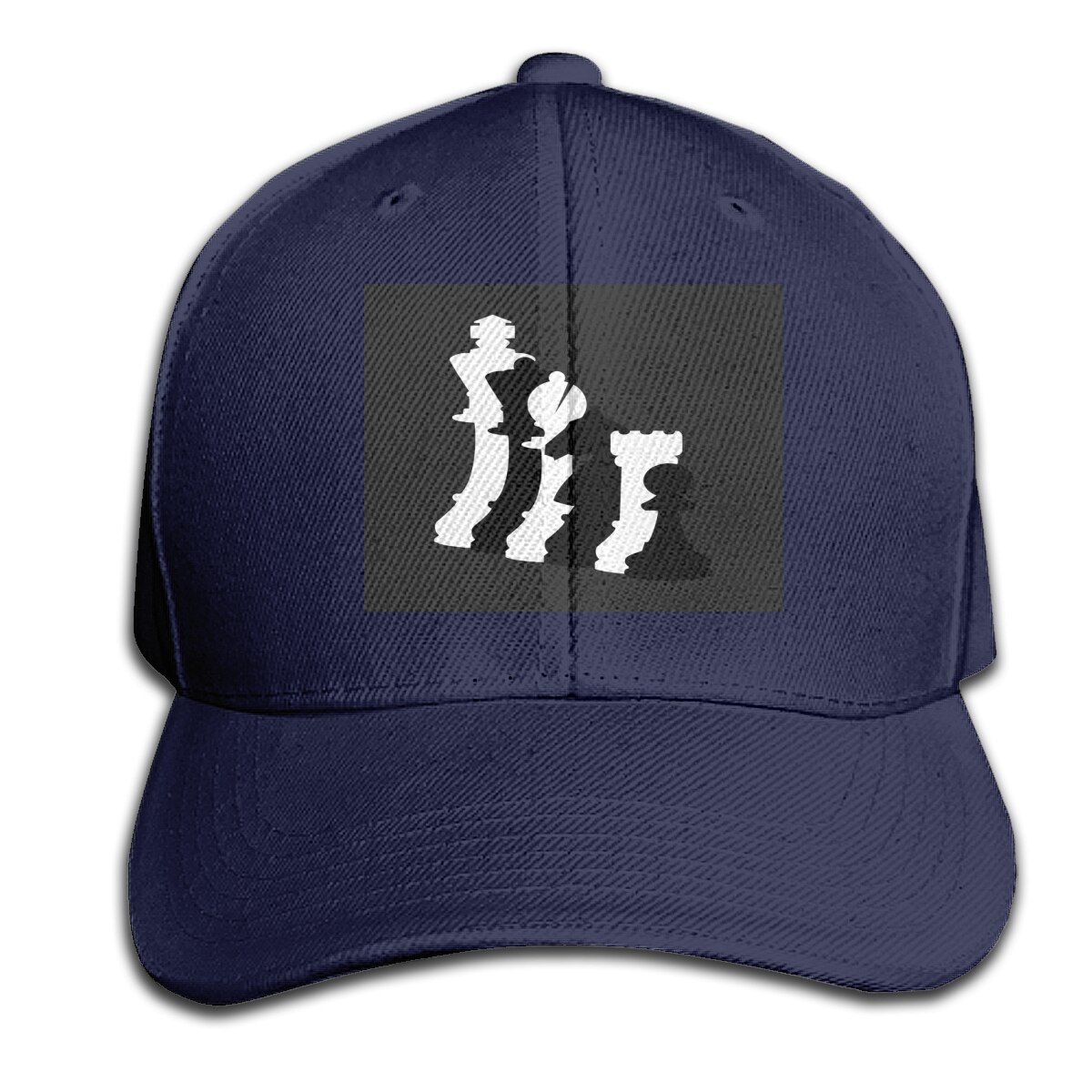 Schaakspel-Schaken Slim Fit Ontwerpen Homme Print Party Interessante Effen Kleur Goedkope Top Cap Hoed: Navy