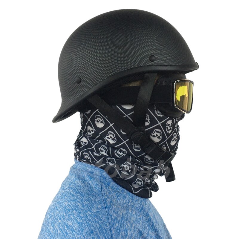 Unisex Motorcycle Vintage Helmets Motorbike Riding Open Face Half Helmet Safety Protection Gear For Harley Retro Chopper Cruiser