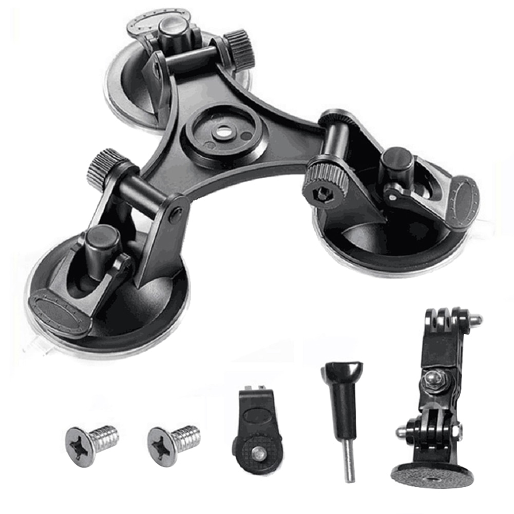 Triple ventouse support de stabilisation support de montage de voiture pour DSLR GoPro Hero Osmo Action JR offres