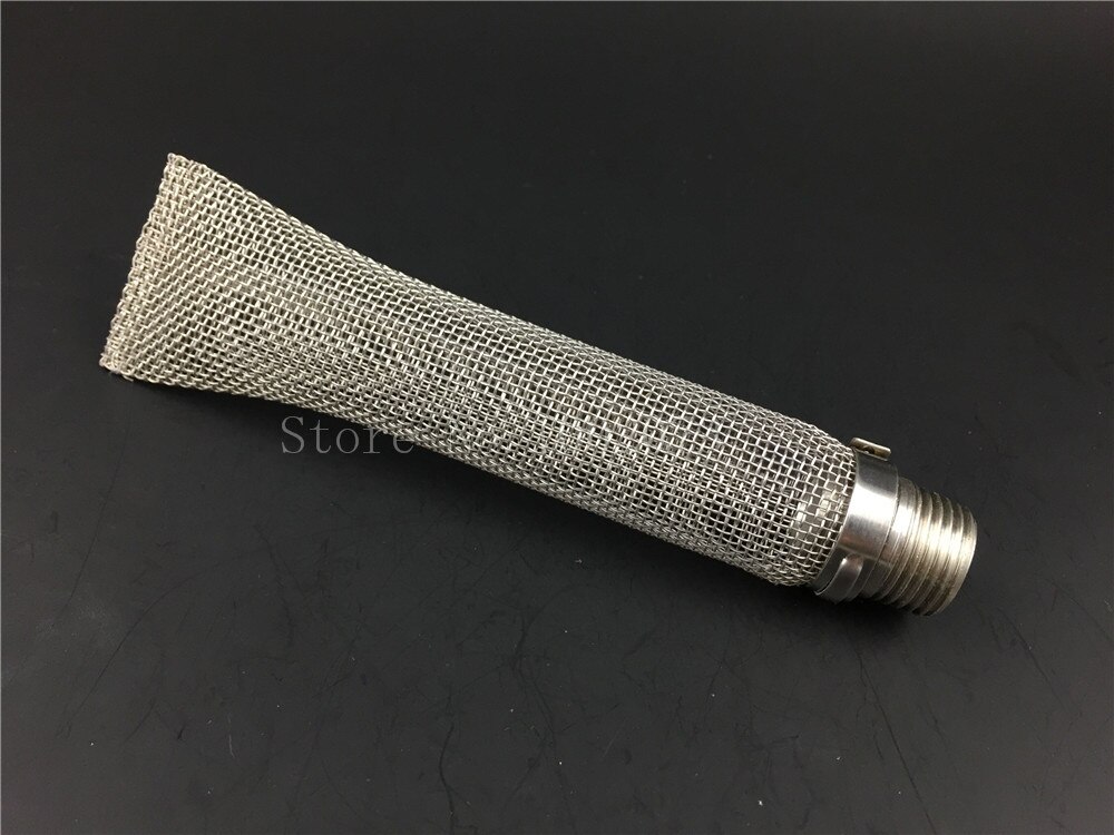 Stainless Steel Beer brewing Weldless Kettle Ball Valve 1/2&quot;NPT Kit Quick Disconnect Set, Pipe Fitting Nut and bulkhead assembly: 6inch Bazooka Screen