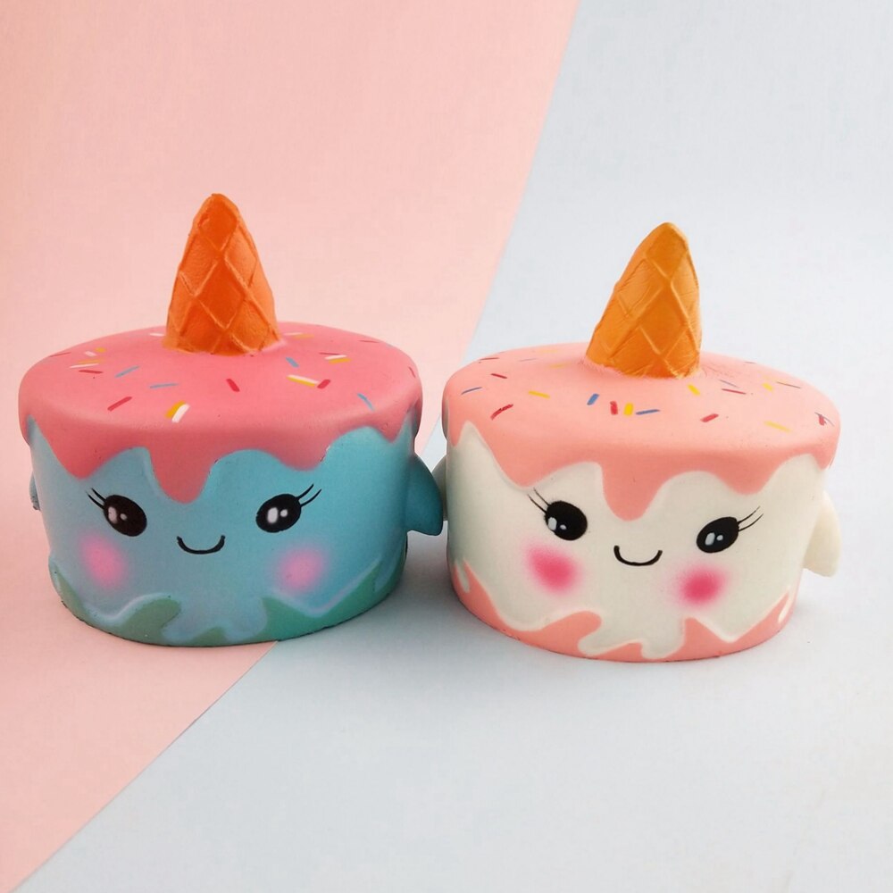 Cute jumbo Squishy Unicorn Cake Food Scented horse Food Slow Rising Funny Gadgets Anti Stress Novelty Antistress Toys Toy