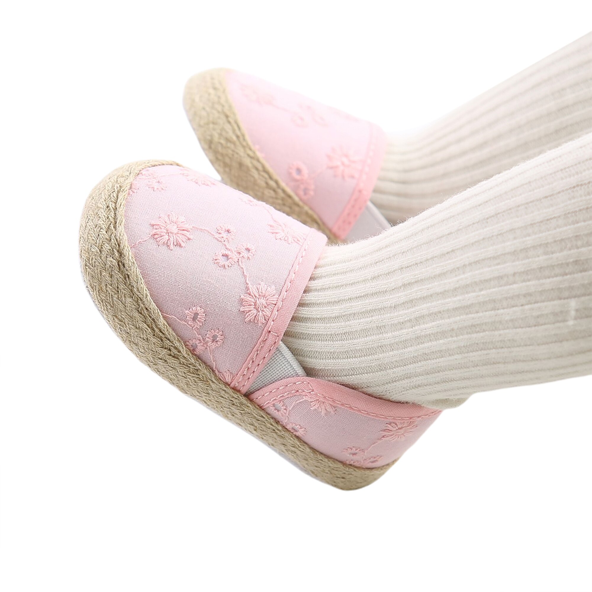 Unisex babysko første sko babyvandrere småbørn første rullator baby pige børn blød gummisål babysko strik støvler antislip