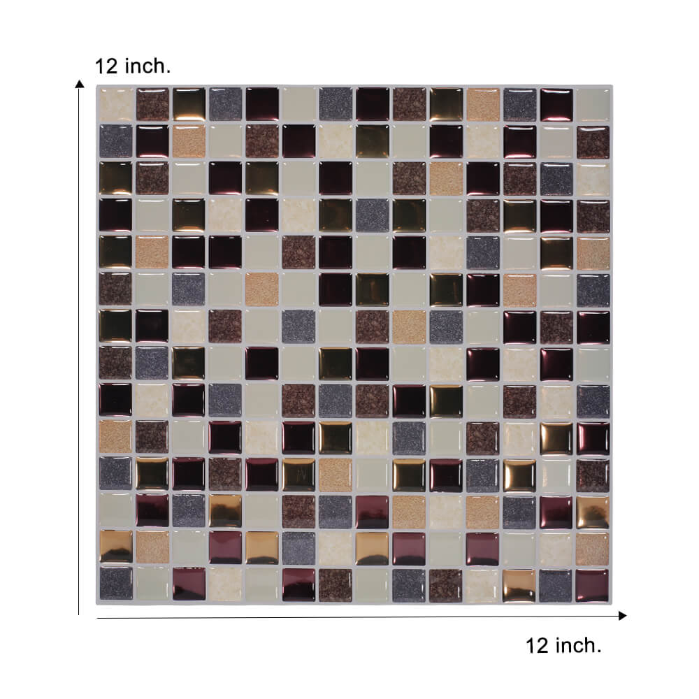 Black Herringbone Style Wall Tiles DIY Kitchen Backsplash Peel And Stick Tiles Waterproof Vinyl Wallpaper: TSQS51