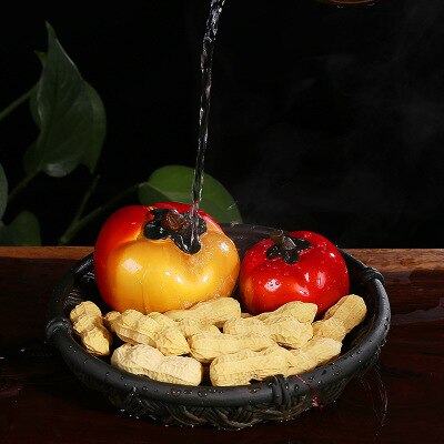 tomato shape strainer accessory tea bag holder wineglass craft clay pottery tea pet home ceramics hanging tea set LY332