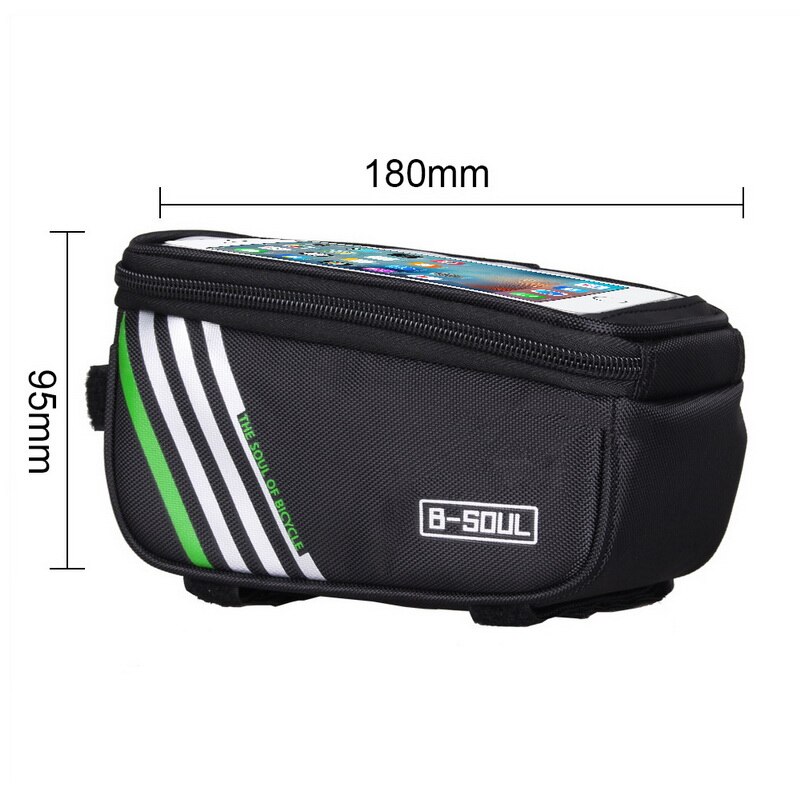 Waterdichte Fietstas Nylon Bike Cyling Mobiele Mobiele Telefoon Bag Case 5.5 ''6'' Fietstassen Frame Voor Tube bagsaccessories #