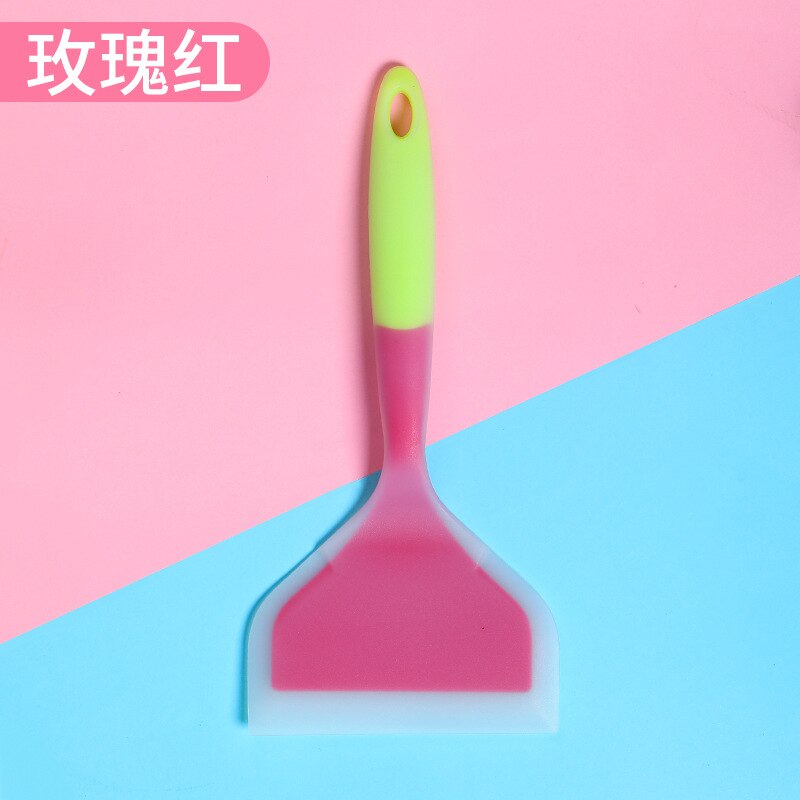 Kitchen Scraper Baking Yuzi Burnt Silicone Spatula Wide Mouth Pizza Spatula Steak Non-stick Silicone Spatula Kitchen Accessories: 4