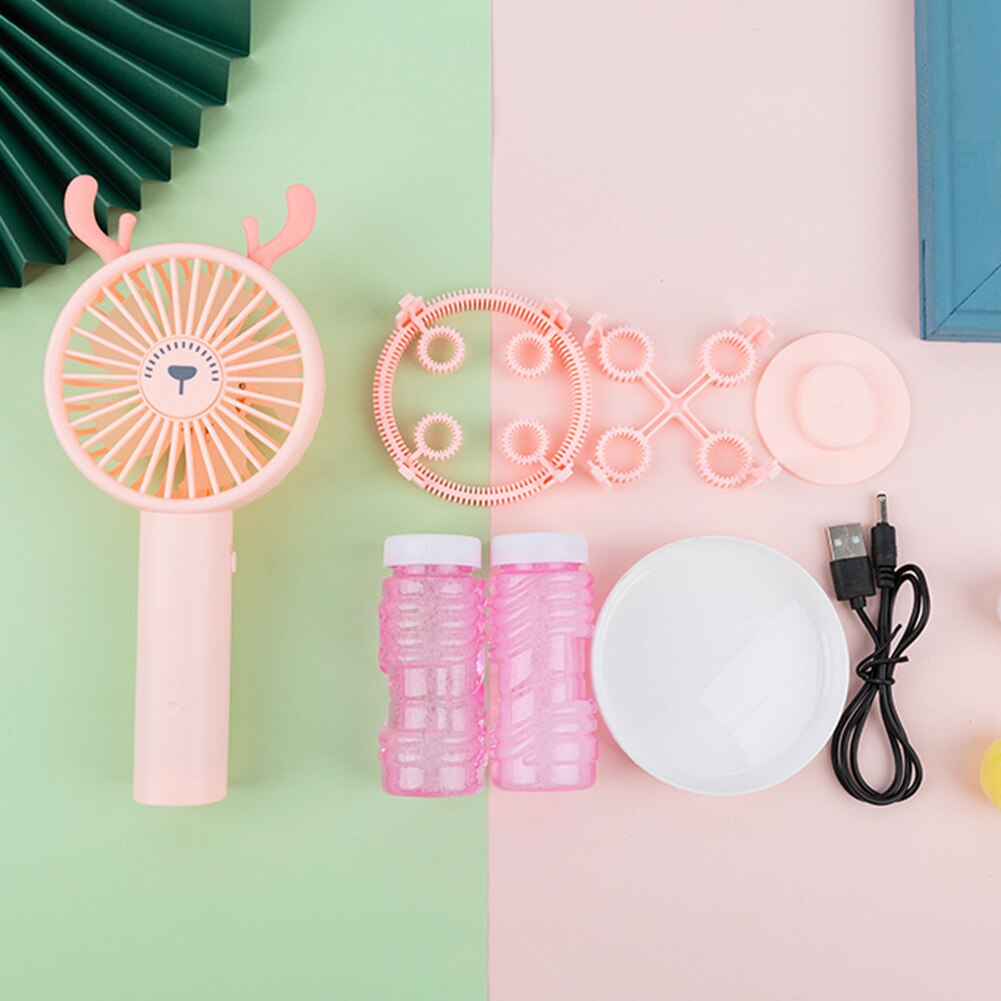 2-in-1 Mini Elektrische Karikatur Ebene Handheld blasiert Gebläse Maschine Kühl draussen Tragbare Mini Karikatur blasiert Maschine Fan