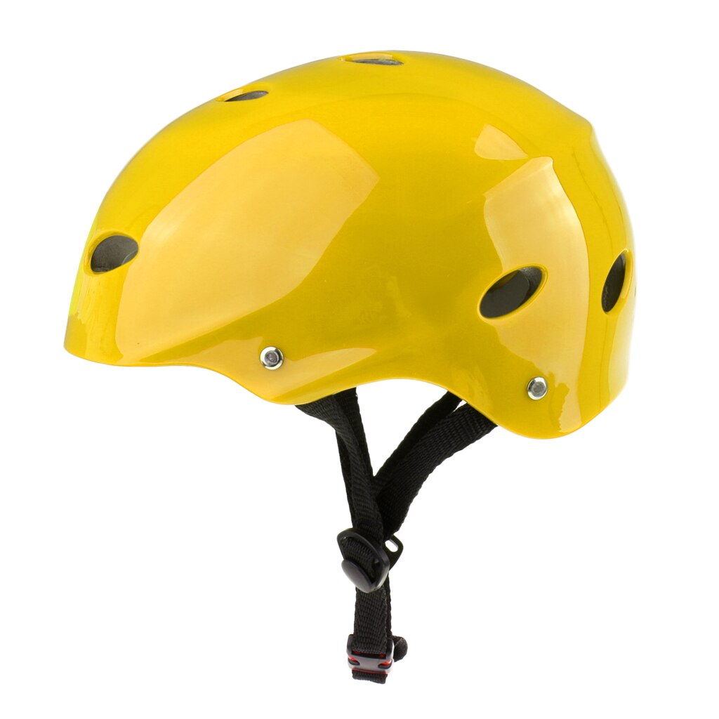 Acqua Sicurezza E Prevenzione Nello Sport del Casco Traspirante E leggero Caschi Per Wakeboard Kayak Canoa Barca Surf Vela Rafting di Skateboard: Yellow M