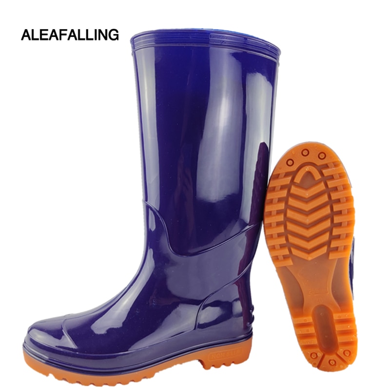 Bottes hautes imperméables pour hommes, chaussures de pluie, résistantes à l'usure, antidérapantes, en caoutchouc étranger, chaussures hautes imperméables 39-48