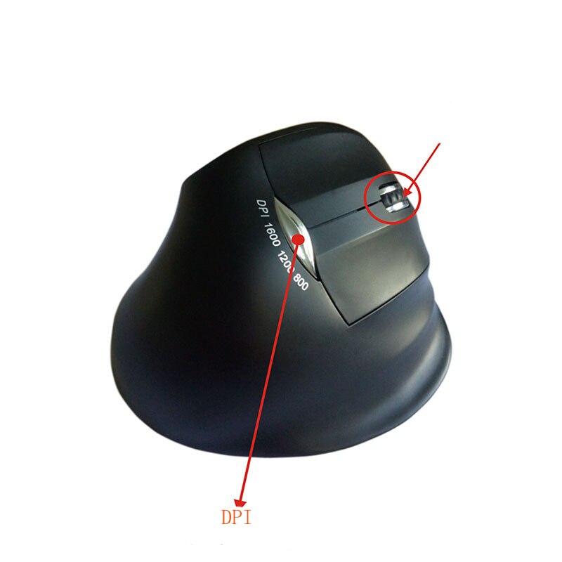 Wireless Vertical Mouse Ergonomic Computer Gaming Mause 800/1200/1600 DPI Wrist Rest Protection Optical Mice for computer laptop