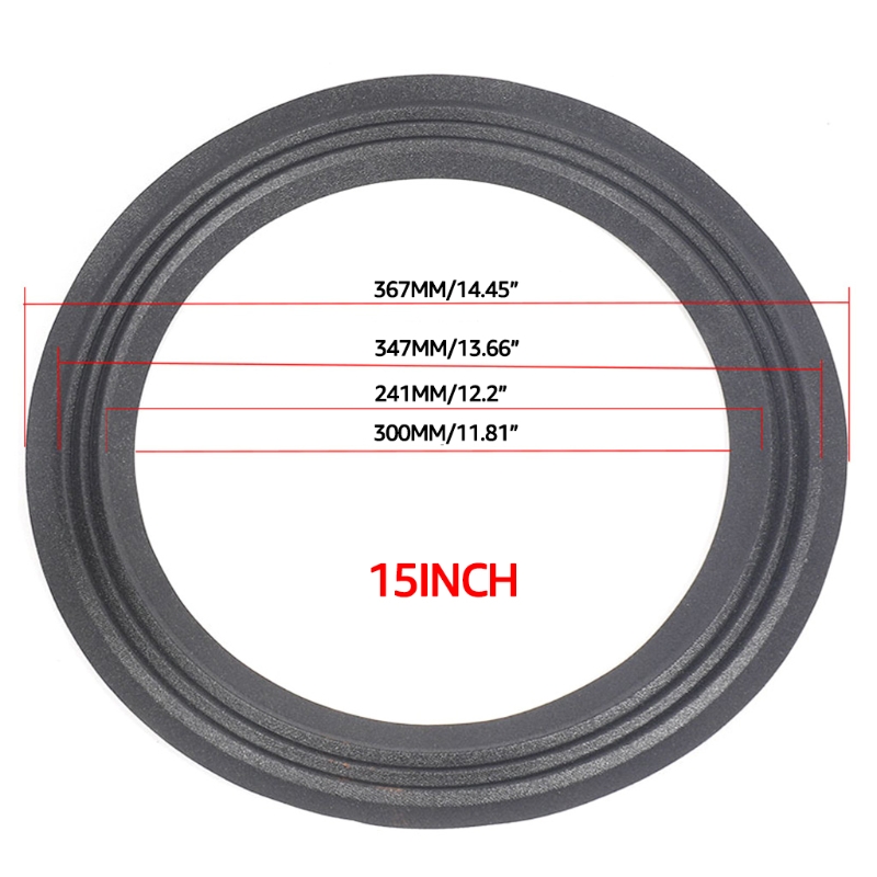 Speaker Foam Surround Edge Rings Repair Kit 2 Packs 6.5''/8''/10"/12"/15" inches DIY Speaker Surround Repair Rubber