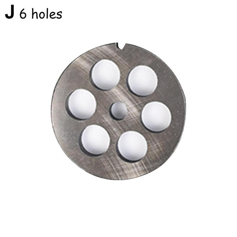 Placa de tamiz para picadora de carne, accesorios de cocina, piezas de máquina de carne, herramientas T5r7, 3/4/6/8/10/12/14/18/20mm: 6 holes