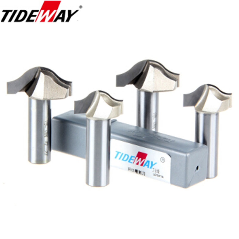 Tideway Round Bottom Clearing Bit Grade Woodworking Cutters CNC Tool Line Type Trimming Milling Cutter For Wood