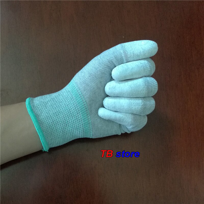Guantes antiestáticos de fibra de carbono, antideslizantes, resistentes al desgaste, transpirables, antiestáticos, de trabajo de operación fina