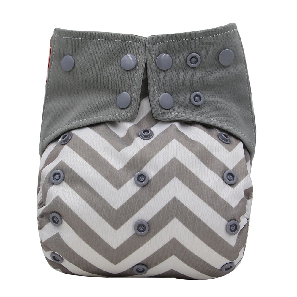 Ohbabyka AIO Cloth Diaper Cover Couche Lavable Bamboo Charcoal Washable Waterproof Newborn Baby Diapers Reusable Diaper Nappies