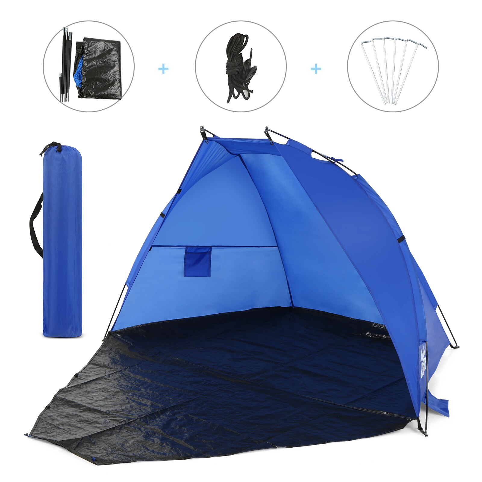Portable Outdoor Automatic Tent Instant Pop up Camping Family Tent Travel Beach Tent Anti UV Shelter for Fishing Hiking Picnic