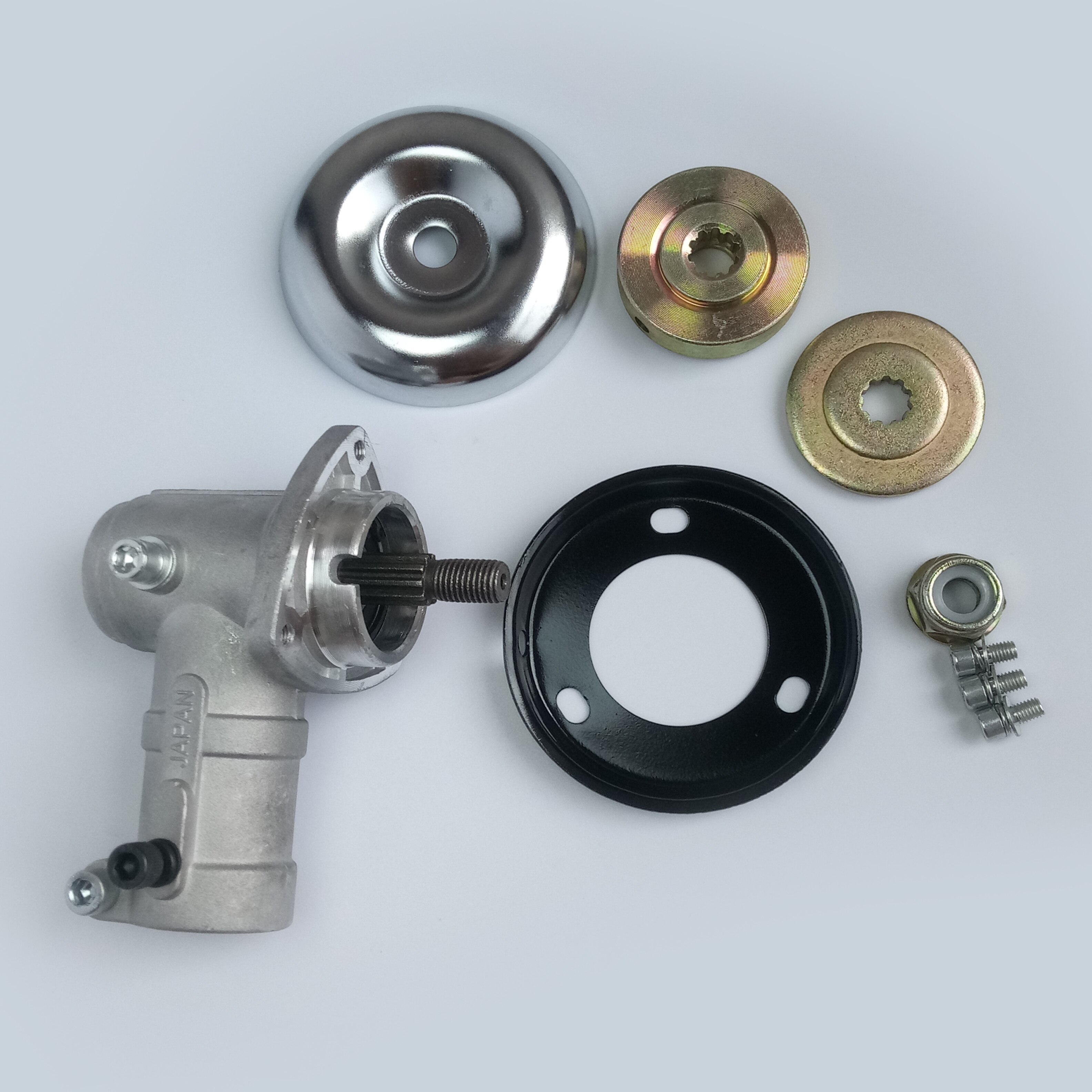 9T 26/28MM Lawn mower gearbox assembly,brush cutter,trimmer,harvester part universal,90 degree right angle gearbox.